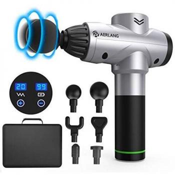 20 Speed Levels 6 Massage Heads and LCD Display
