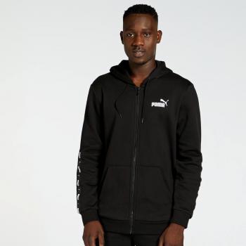 Sudadera con capucha y cremallera Hombre PUMA Essentials+ Tape Negro