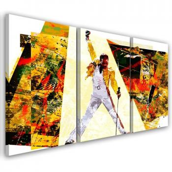 Impression artistique Freddie Mercury 60x40 orange