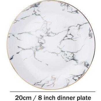 Golden Ceramic Mug Dinner Plate
