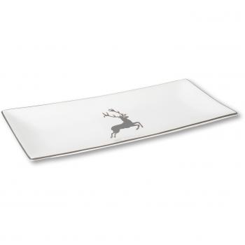 Plaque de Gmundner Keramik en Gris, Forme Retrouvée 30×20 cm