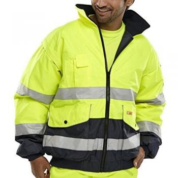 BSeen Europa XXL Yellow Bomber Jacket NWT3312-XXL