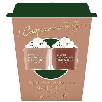Nails Inc. Cappuccino To Go Nail Polish Duo