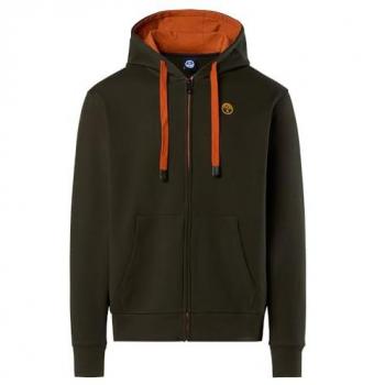 Sudadera North Sails para Hombre, 691260, Verde, Capucha, Talla S, Casual, Deportivo, Algodón, Outlet 2024