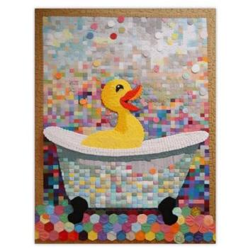 Sunny Duck Bathtime Poster