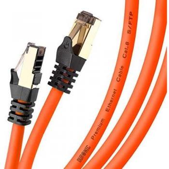 Cavo Ethernet SFTP Cat8 3m Arancione