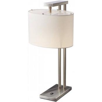 Elstead - Belmont - Leuchttischlampe E27 aus gebürstetem Nickel