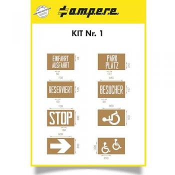 Ampere Set Dime Segnaletica Aree