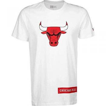 New Era Herren NBA Block‑Wordmark Kurzärmeliges T-Shirt (weiß) – 2XL