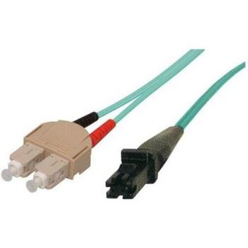 Exertis Connect OM3-LWL‑Patchkabel 50/125 µm, 7,5 m, türkis, SC Duplex