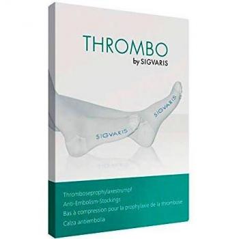 Sigvaris Thrombo Calzino Lungo Punta Aperta, Bianco, Taglio M - Sigvaris Srl