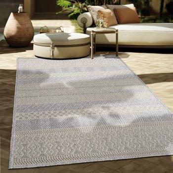 Tappeto Esterno per Balconi e Terrazze Paco Home 160x220 cm – Grigio