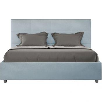 Contenedor Cama Doble Microfibra Mika Azul 160x210