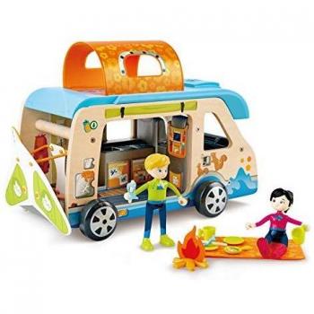 Hape Adventure Wooden Van Playset