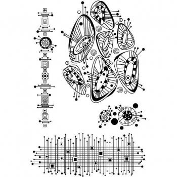 Clear Flower Stamps A1104