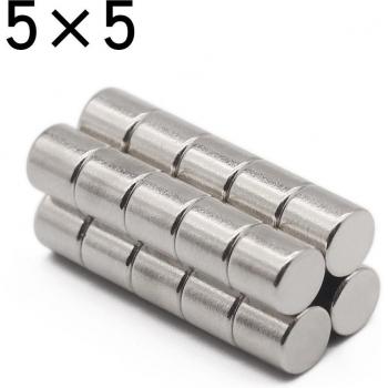 5x5mm N35 Neodymium Magnets - Round Permanent Magnetic Discs (10/20/50/100/200 Pcs)