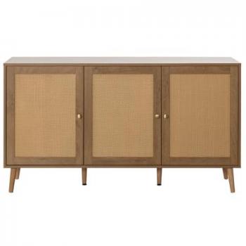 Buffet basse Goto 140 cm en bois naturel