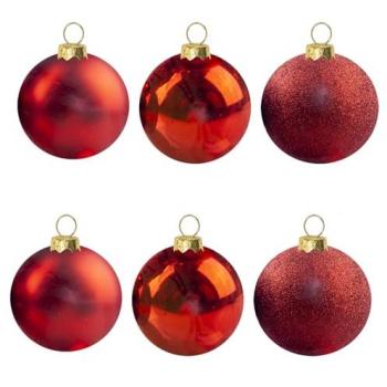 Mini Crimson 6 × 6 cm Christmas Ornament