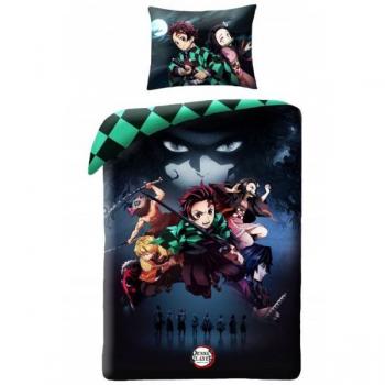 Demon Slayer mintájú ágyneműhuzat set – 140 x 200 cm
