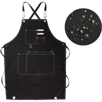 Antifouling Canvas Apron for Milk Tea Shops 54DC