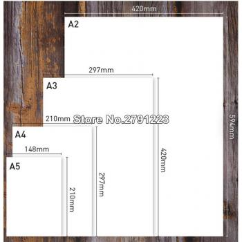 Ensemble de 50 papiers Kraft blanc A3 A4 A5, épaisseur 120g à 400g pour créations manuelles