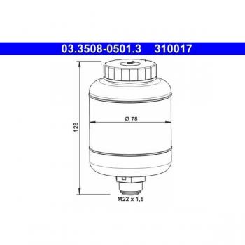 ATE 03.3508-0501.3 Vaschetta olio freni