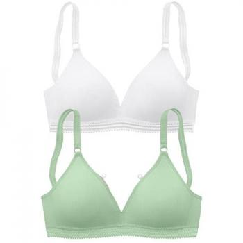 Petite fleur Soft-BH (Packung, 2 Stück) ohne Bügel, in zierlichem Triangel Look