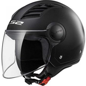LS2 Casque Jet Airflow Noir Verni Taille XL