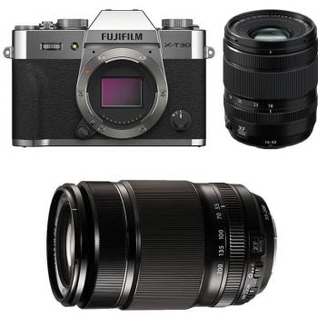 Appareil photo hybride Fujifilm X-T30 II Silver avec 16-50 et 55-200
