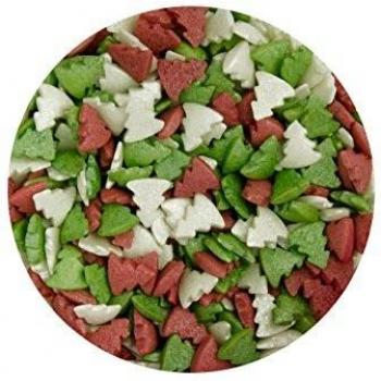 EDIBLE SUGAR CHRISTMAS TREES – 60 GRAM TUB