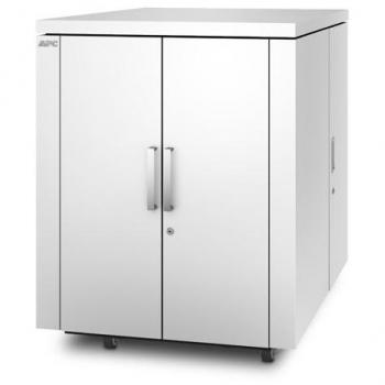 APC NetShelter CX 18U INTL 750 mm Breite x 1130 mm Tiefe Gehäuse Weiß (18 HE), Serverschrank, Weiß