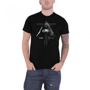 T-shirt Alice In Chains Stampa Retro Nera
