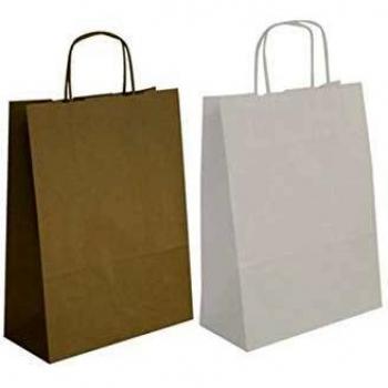 Pack de 50 Bolsas Kraft Reutilizables - Color Blanco