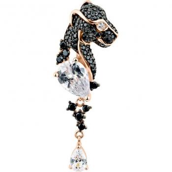 Pendientes de fiesta Wild en Plata 925 con acabado en oro rosa