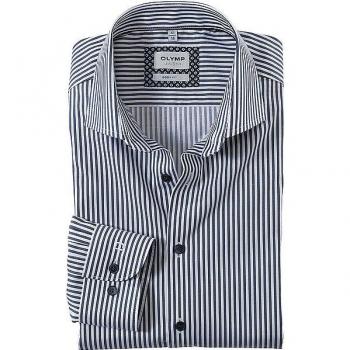 OLYMP Level Five Slim Fit Business-Hemd, Größe 41 - Marine