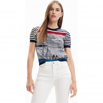 Desigual Multicolor Blue Cotton Shirt - L