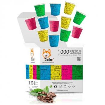 Bicchiere Monouso 75ml – Carta Caffè Biodegradabile (1000 Unità)