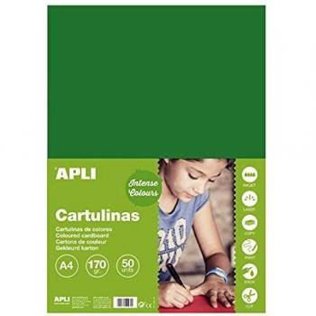 Apli carton A4 vert foncé 170 g - 50 feuilles