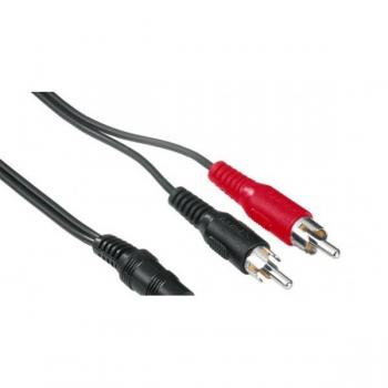 Cable de Audio 2 Cinch a 3.5mm Estéreo 5m
