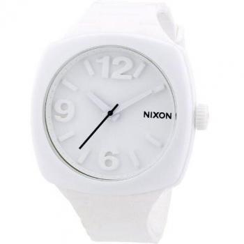 Damen-Armbanduhr Nixon The Dial White – Quarzwerk, silikontoleriert