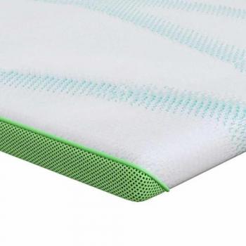 Cuscini di supporto per materasso Bianco e Verde 90x200 cm – VidaXL