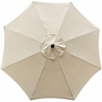 CYSLMUK 8‑Position Parasol 3m Cover – Water‑Resistant, UV‑Protected, Off‑White