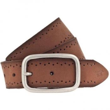 MUSTANG Ledergürtel – strapazierfähiges Rindsleder mit Lochstanzung, 3,5 cm