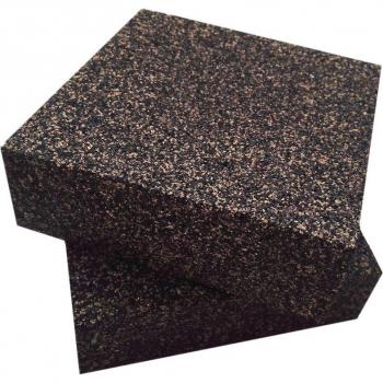 Vibration Dampening Pads - Heavy-Duty Rubber & Cork - 6x6x2 Inch (2 Pack)