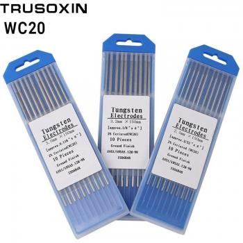 10pcs Gray Cerium Tungsten Electrode Heads 1.6/2.0/2.4/3.0/3.2/4.0x150mm for TIG Welding