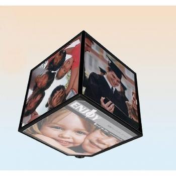 Rotating 6-Slot Photo Cube