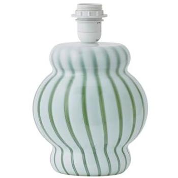 Valuelights Taffy Stripe Green Glass Table Lamp Base in Pale Green