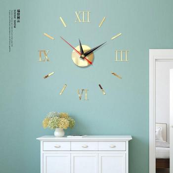 Moderne 3D Wanduhr mit Acryl Spiegel