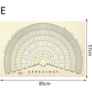 Árbol genealógico en lienzo para completar