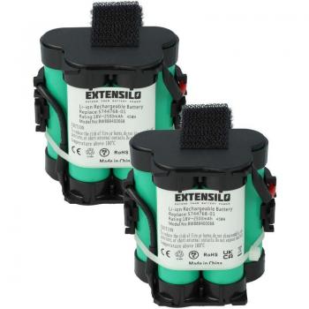 Batterie di ricambio 2500 mAh 18 V Li‑Ion per rasaerba McCulloch R800 2019